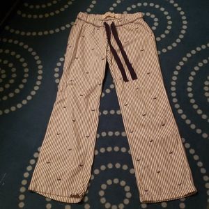 Hollister striped pajama bottoms (S)